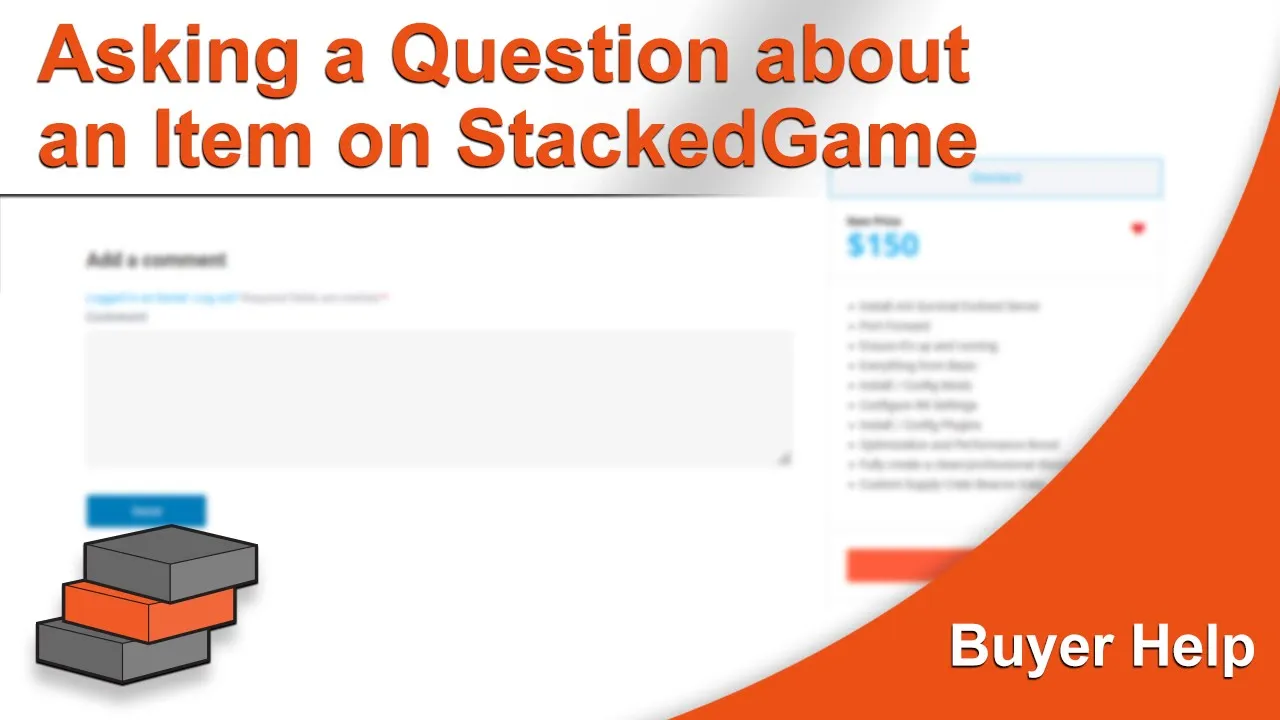 How to Ask a Question About a Marketplace Item | StackedGame...