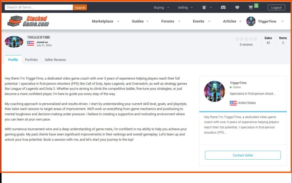 howtosellvideogamecoachingsellerstorepage