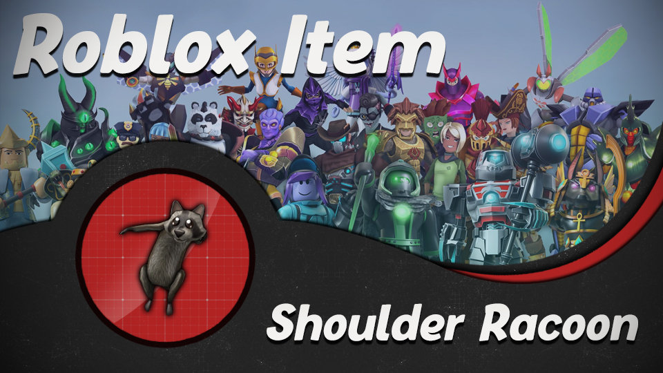 Roblox Virtual Item - Shoulder Racoon (Code Sent Instantly) - In-Game Items